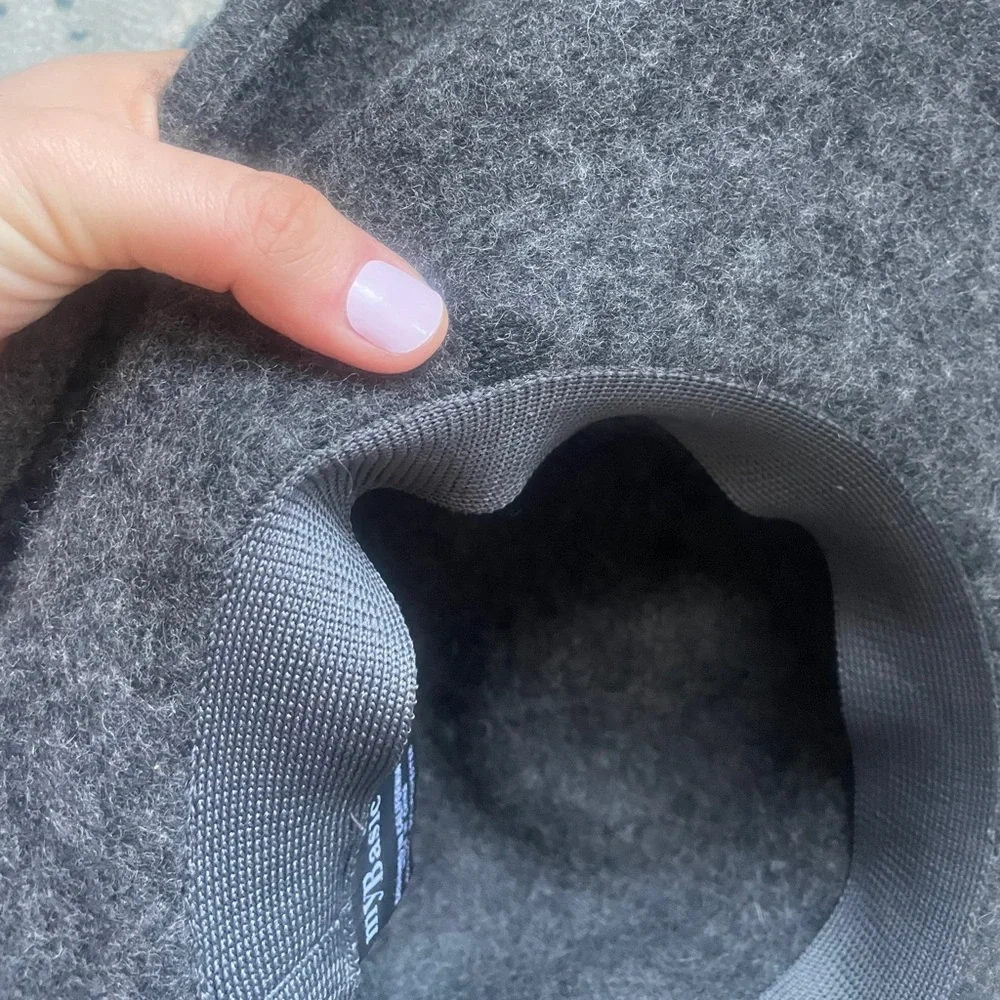 My Basic Wool Gray‎ Boho Women's Hat with Black Band Detail size L